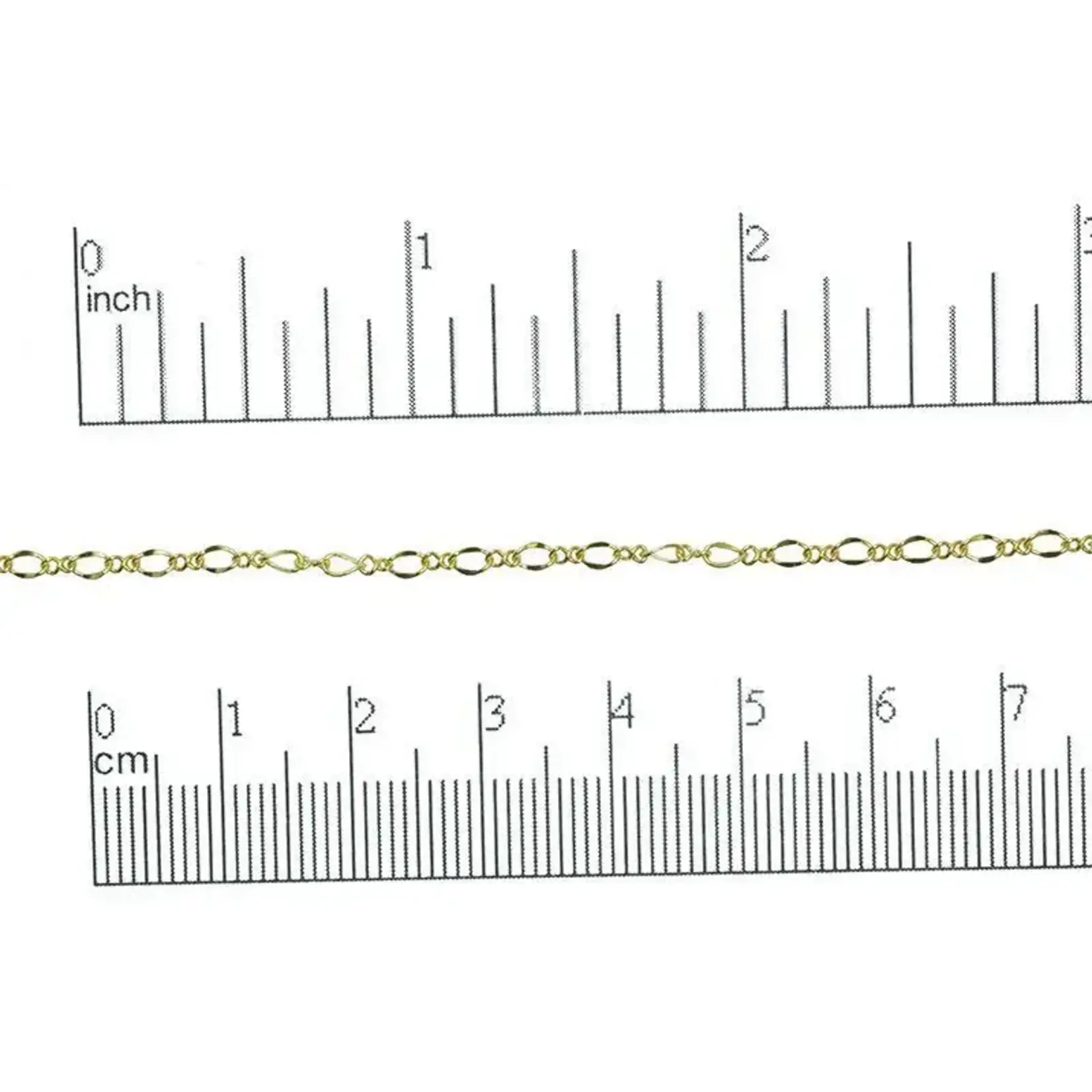 Gold Plated  3mm Figaro Chain