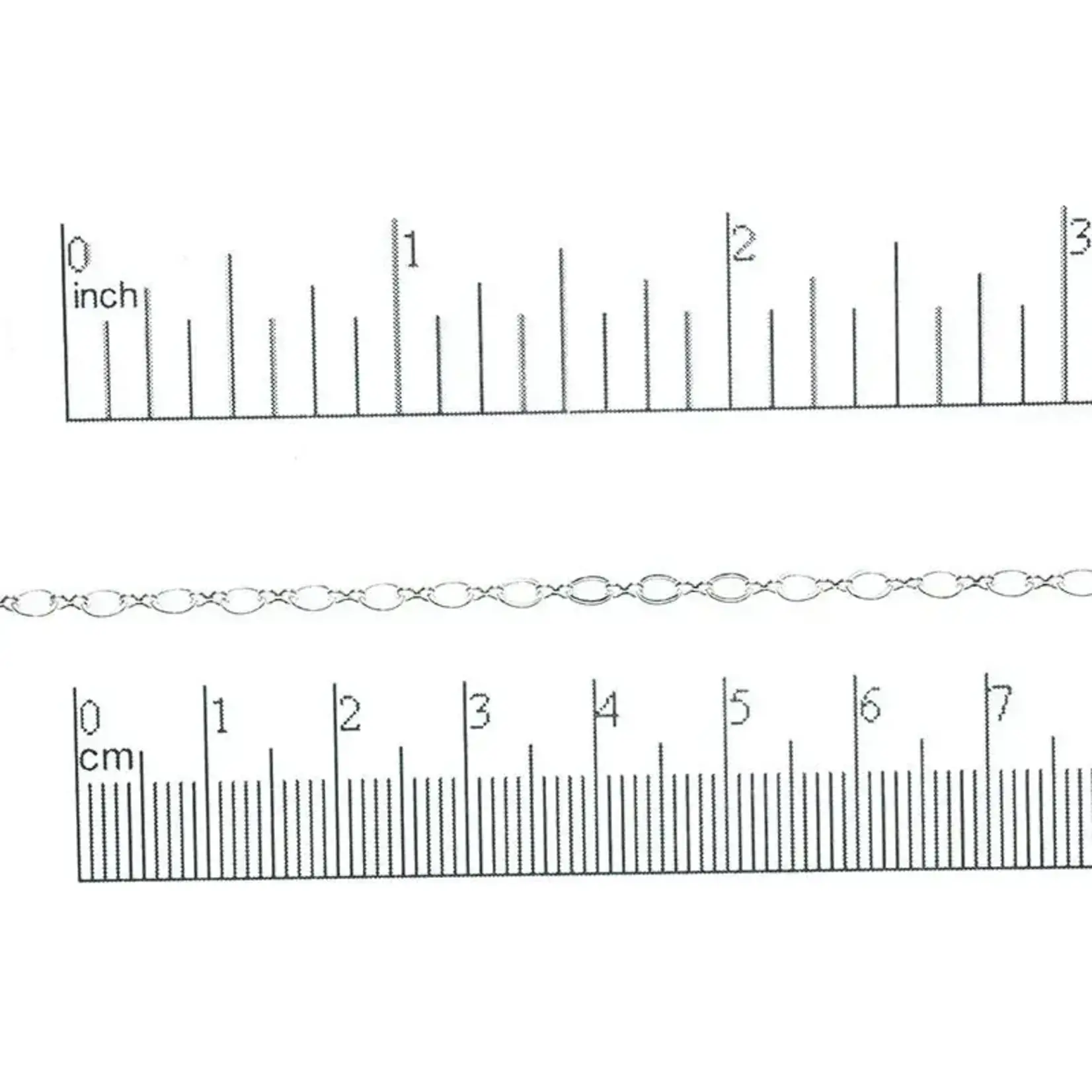 Silver Plated  3.5x3mm Cable Chain