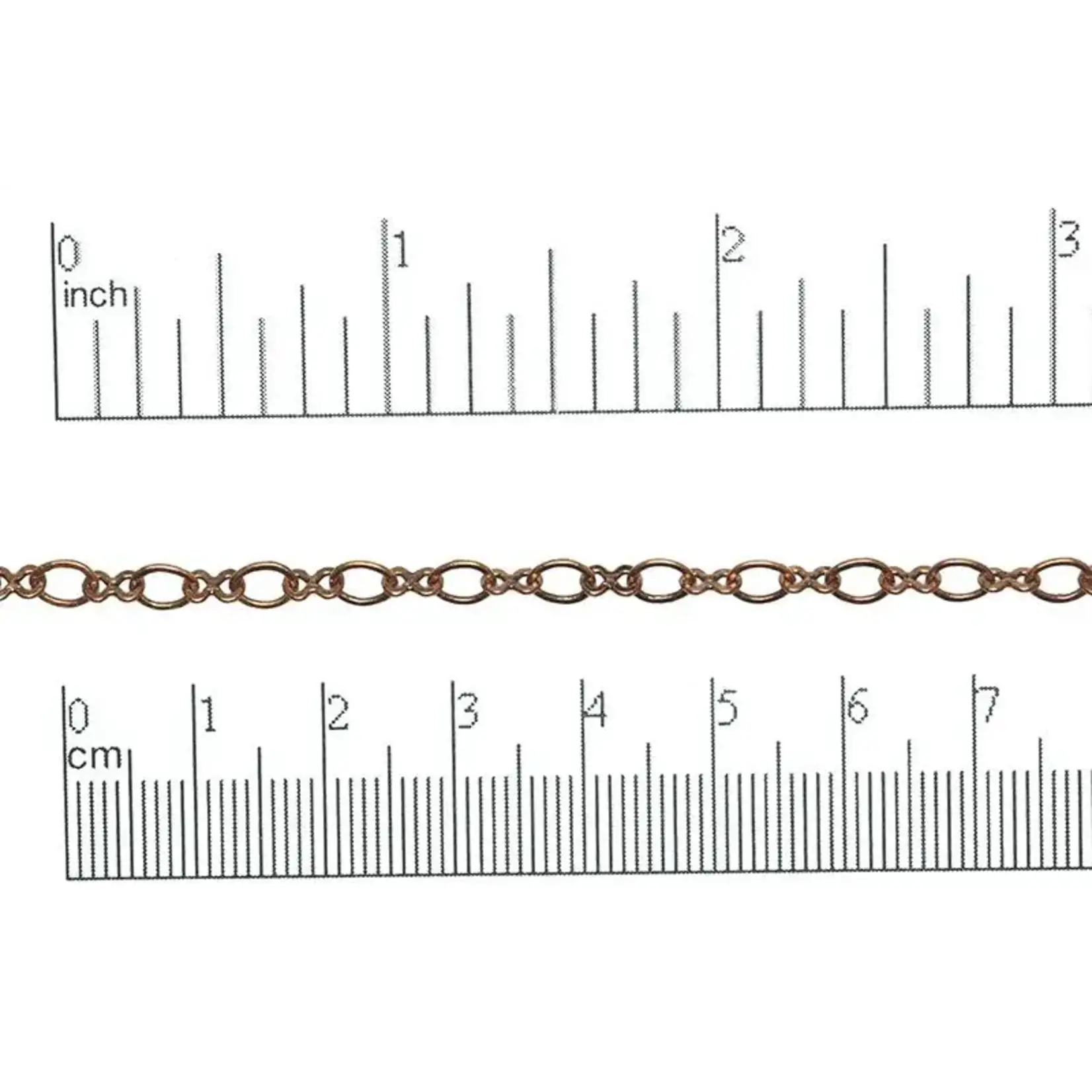 Antique Copper  5.4mm x 4.4mm Figure 8 Chain