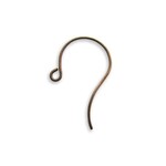 Vintaj Vintaj Brass Ear Wire Round Loop ER40 - Pair