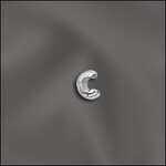 Sterling Silver 2.4mm Crimp Cover - Pair