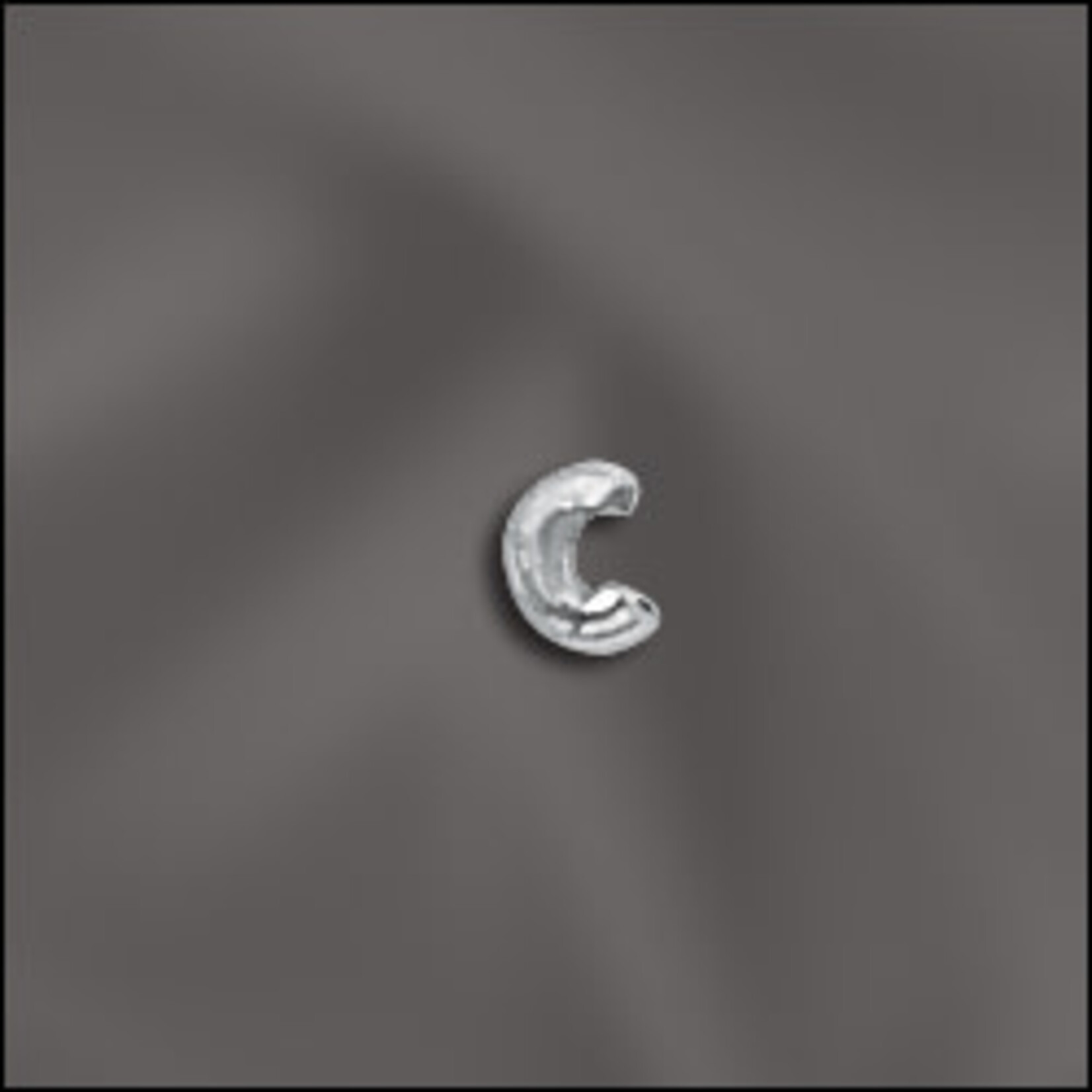 Sterling Silver 2.4mm Crimp Cover - 10 Pieces