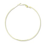 Gold Plated 50mm Earring Hoop - Pair