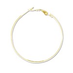 Gold Plated 40mm Earring Hoop - 10 Pieces