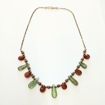 Gold Filled Sunstone & Prehnite Choker- Vicki's Creations
