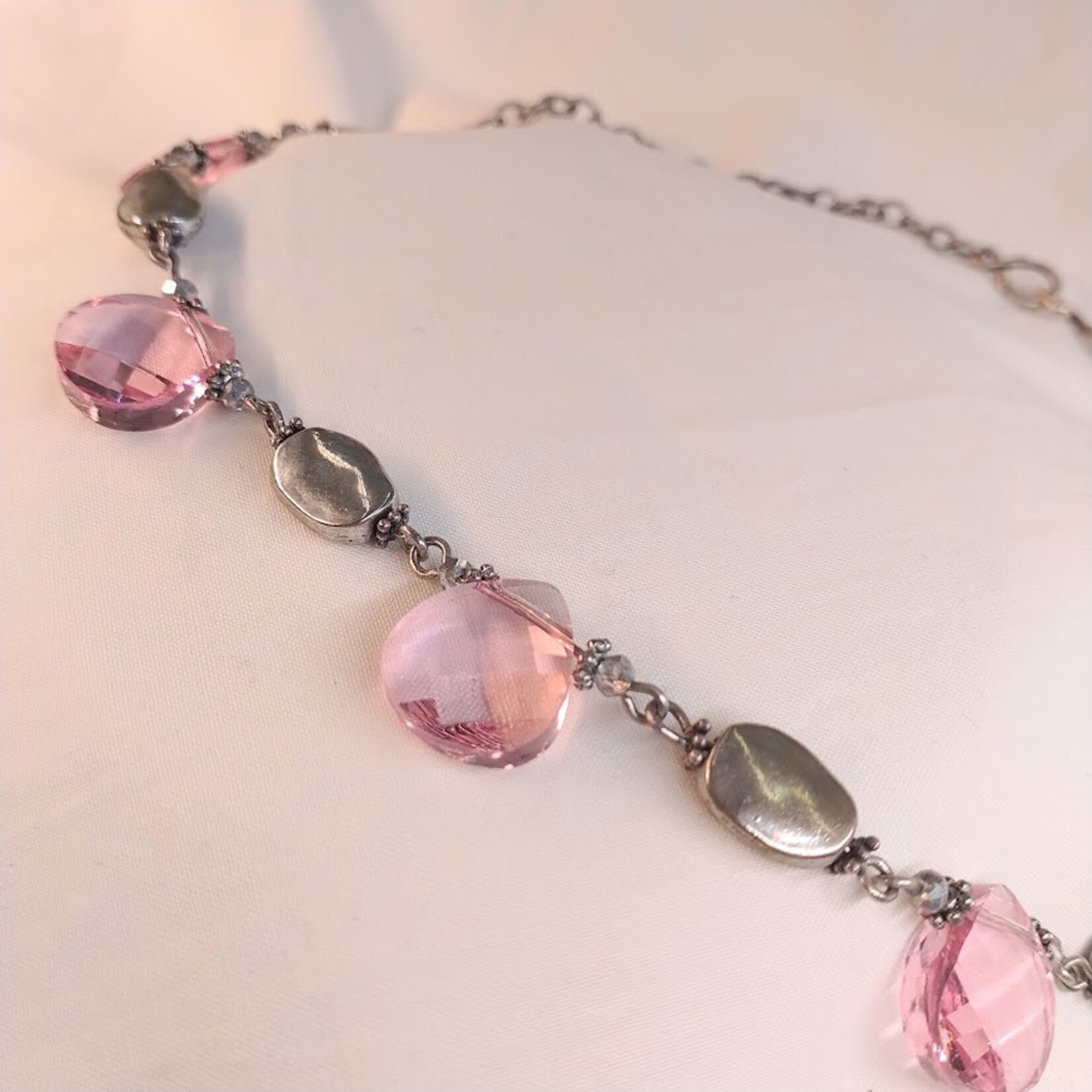 Swarovski Teardrop Linked Necklace  - Vicki's Creations