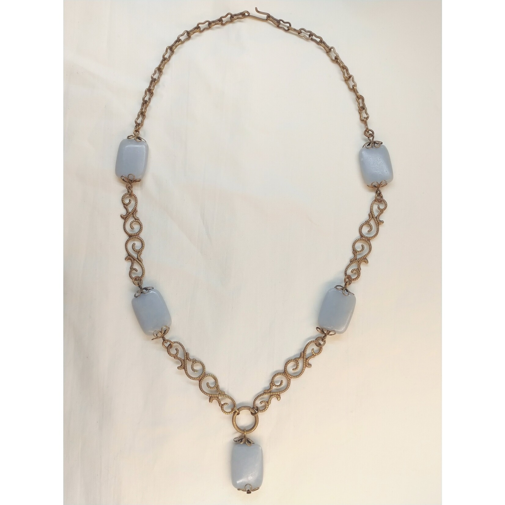 Angelite Rectangle Necklace - Ready to Wear