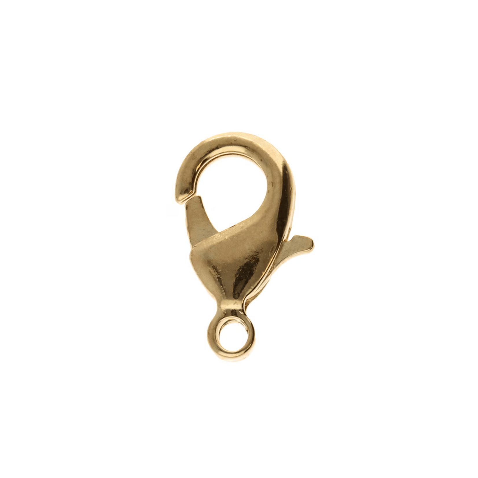 Gold Plated 15x8mm Lobster Claw - 5 Pieces