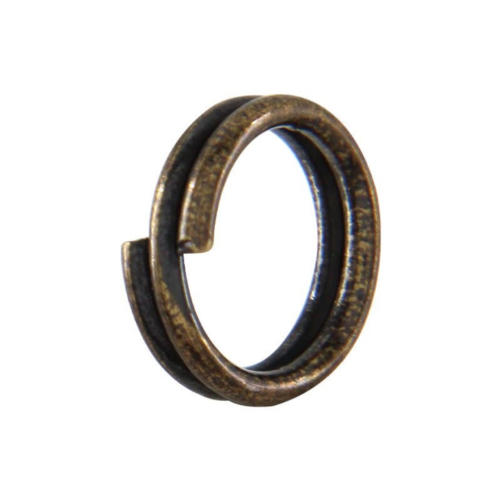 Antique Brass  6mm Split Ring - 20 Pieces