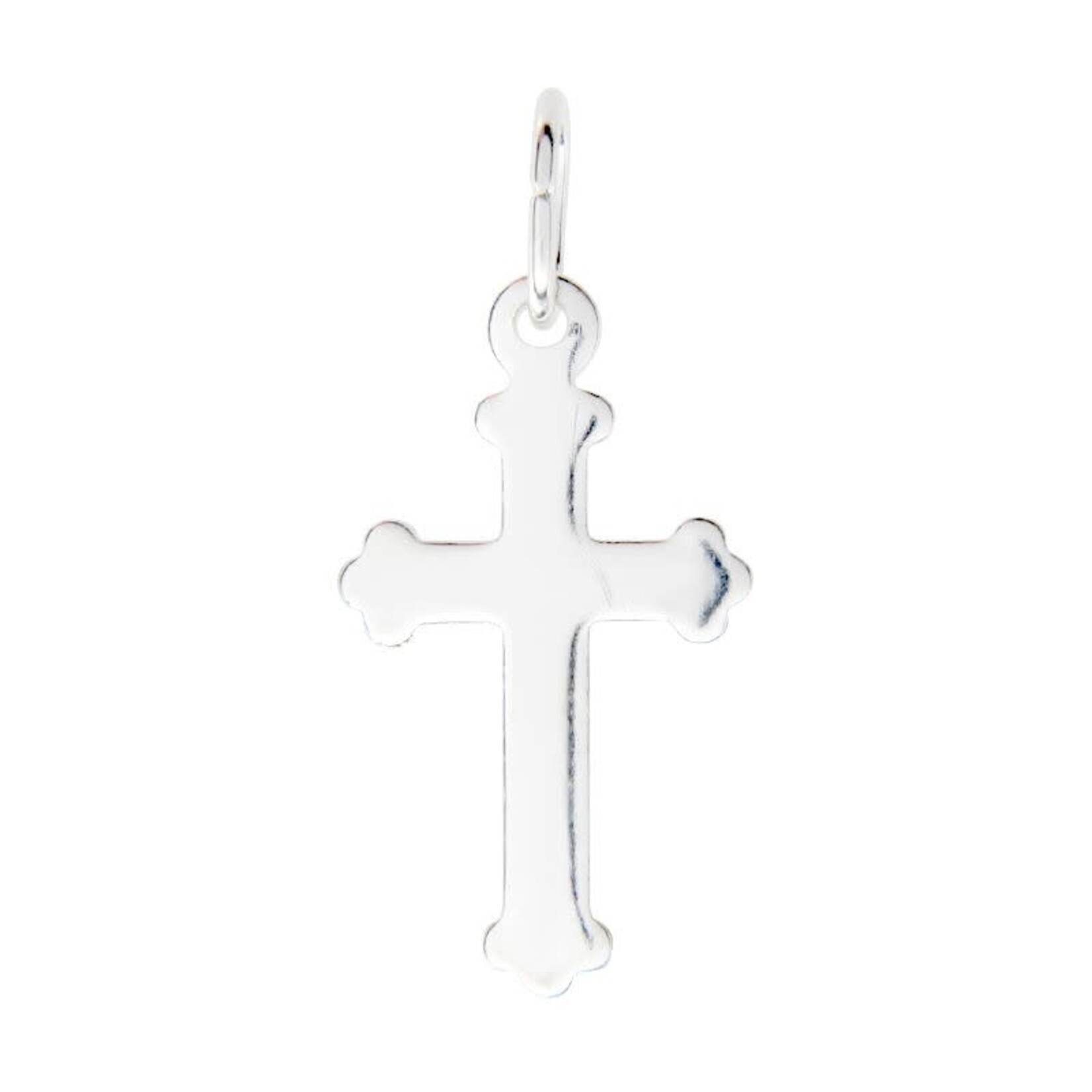 Silver Plated 17.5x10mm Cross Charm