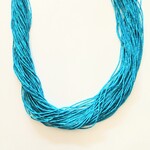 Turquoise Natural "Silkie" 1mm Beads - Hank of 50 Strands