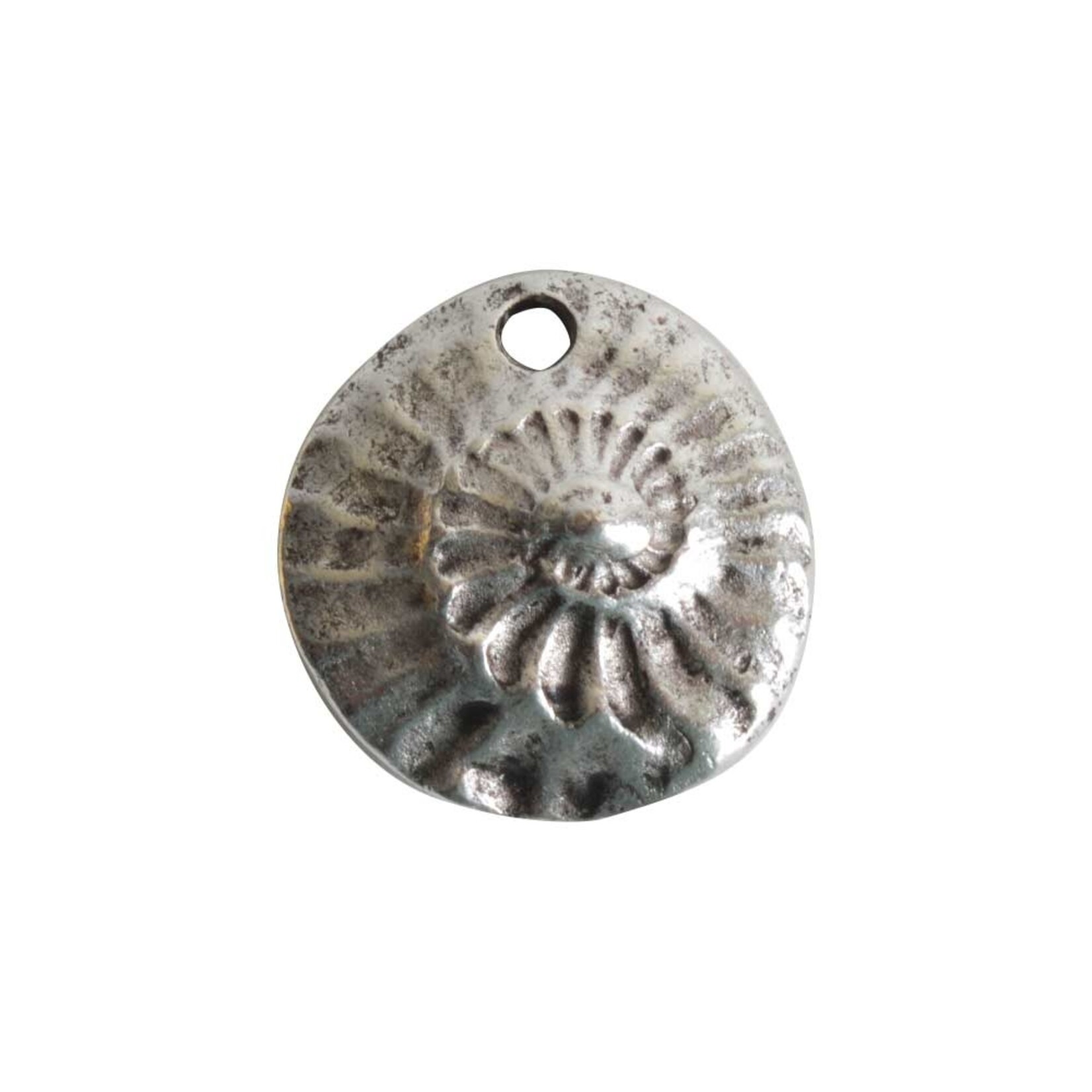 Guadalupe Antique Silver Plated Charm