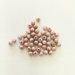 Druk Glass Bead Lilac Gold Luster 4mm Round - Bag of 25