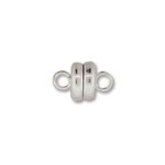 Silver Plated  6mm Magnetic Clasp  - Single
