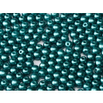 Druk Glass Bead Pastel Emerald 4mm Round - Bag of 25