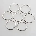 Silver Plated  8mm 18ga Open Jump Ring - 100 Pieces