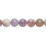 Plum Tourmaline  8mm Round Bead Strand