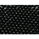 Druk Glass Bead Jet Black  3mm Round - Bag of 25