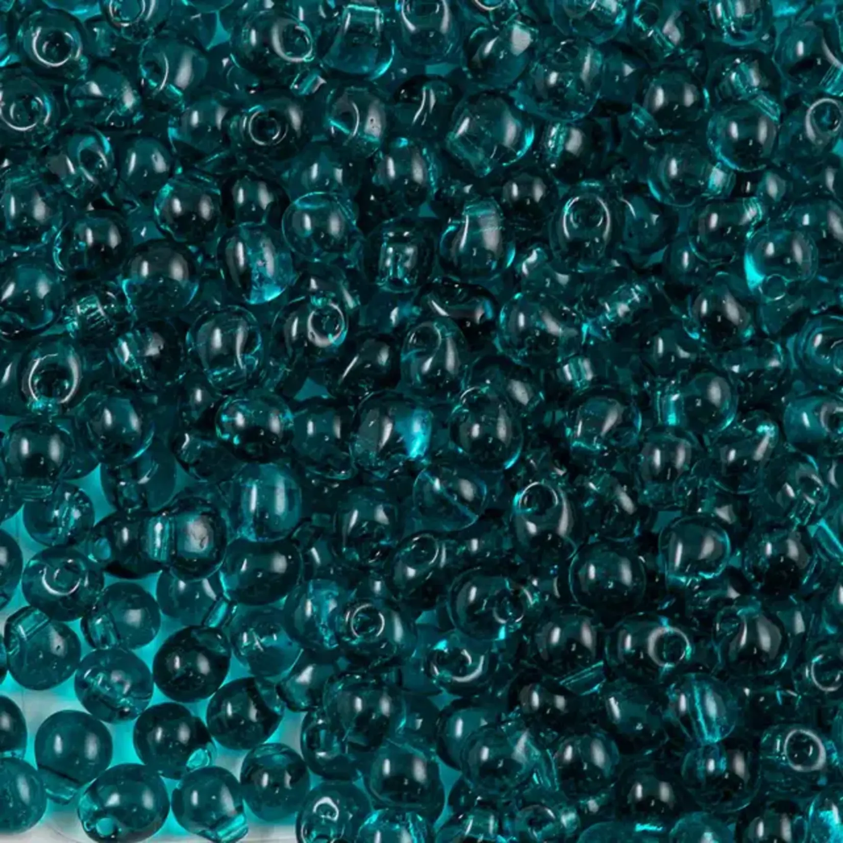 Fringe Drops Transparent Teal- Bag of 30