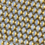 Blue Opaline  8mm Faceted Rounds with Gold Plating Bead Strand