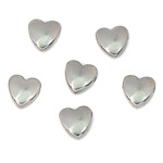 Stainless Steel   8mm Top Side Drilled Heart Bead
