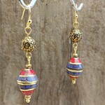 Tibetan Gold Flower Earrings - Ready to Wear