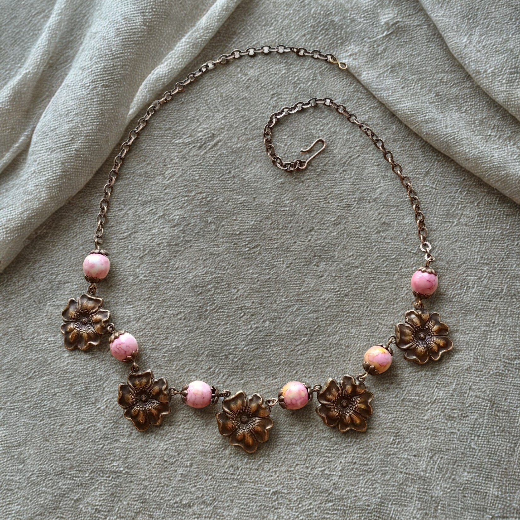 Chain of Flowers Necklace - Ready to Wear
