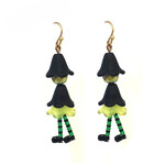 Merry Witch Green Earrings - Ready to Wear