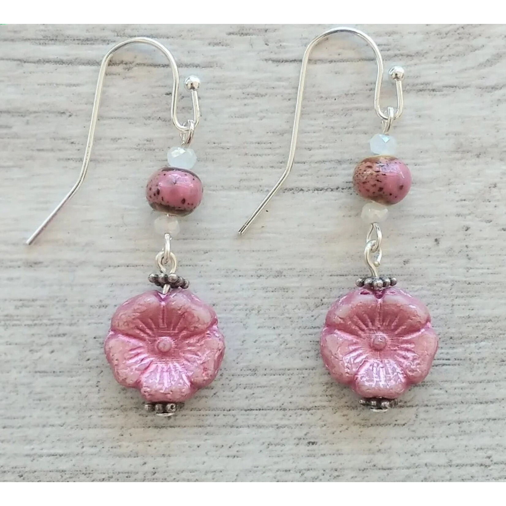 Pink Hibiscus Earring Kit
