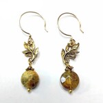Bead Inspirations A New Leaf Green Garnet Earring Kit