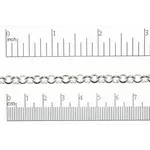 Silver Plated  6mm Rolo Chain - 1"