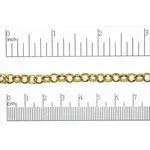 Gold Plated  6mm Rolo Chain - 1"
