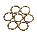 Antique Brass  8mm 18ga Jump Ring - 100 Pieces