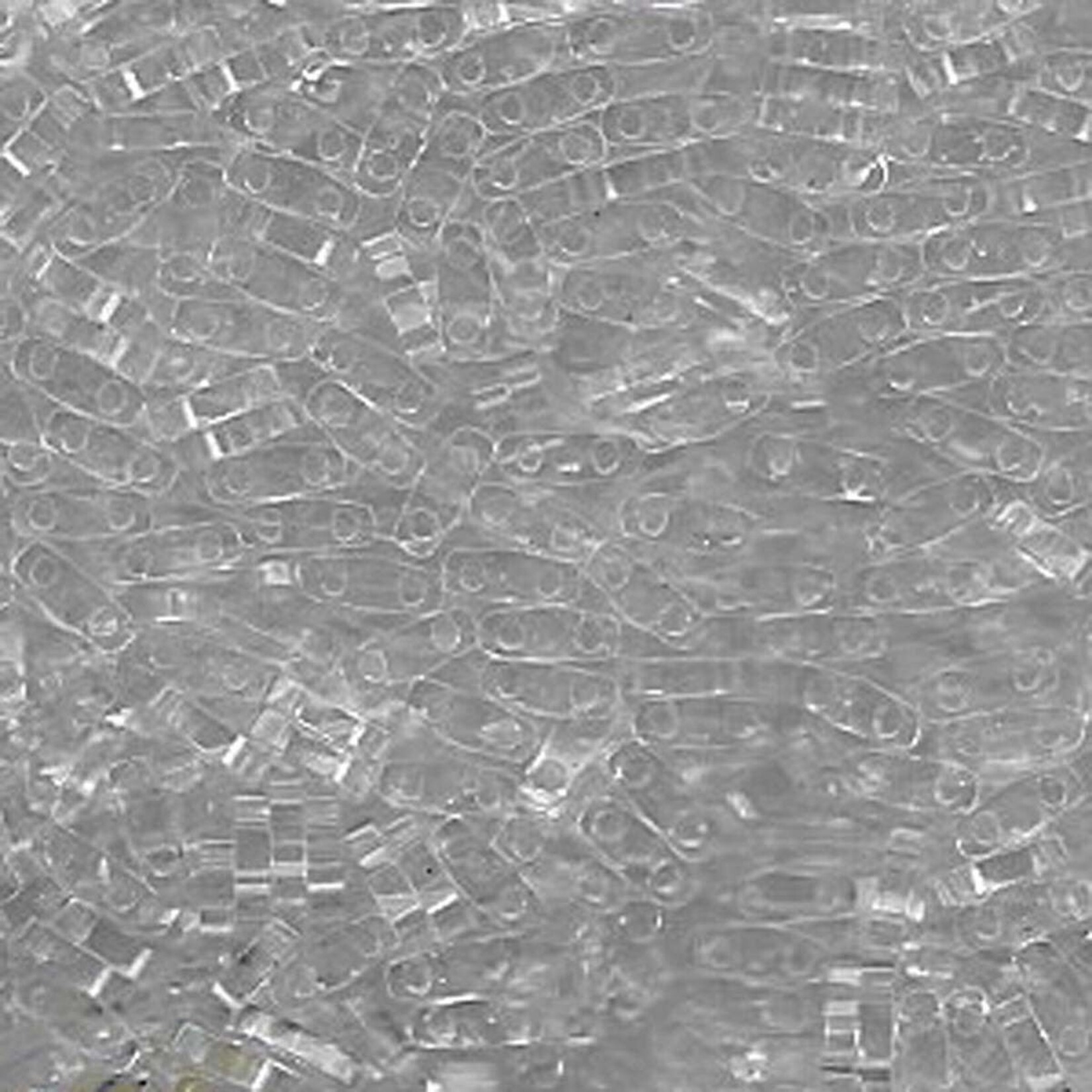 Quarter Tila Beads Crystal - 7.2gm Tube