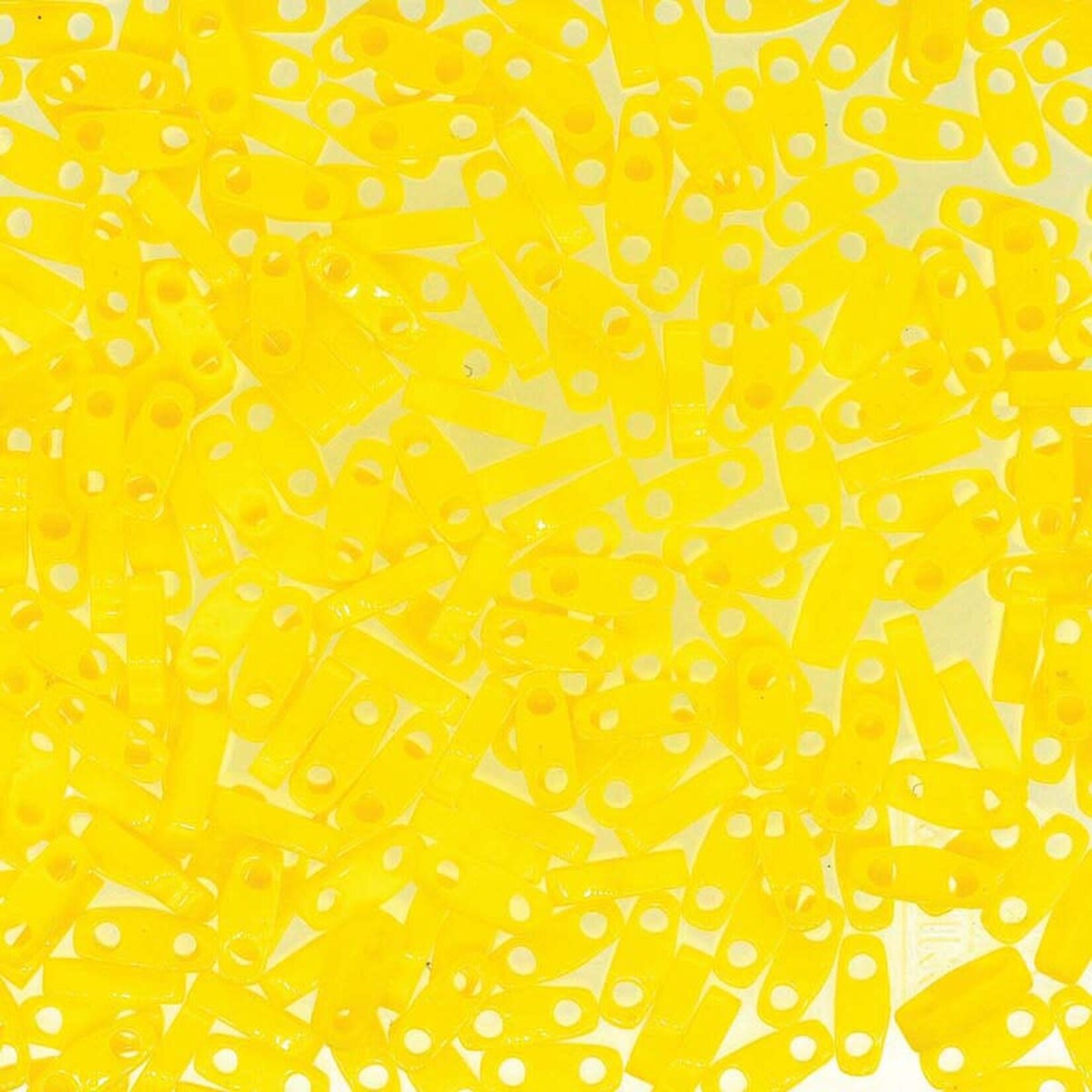 Quarter Tila Beads Opaque Yellow - 7.2gm Tube