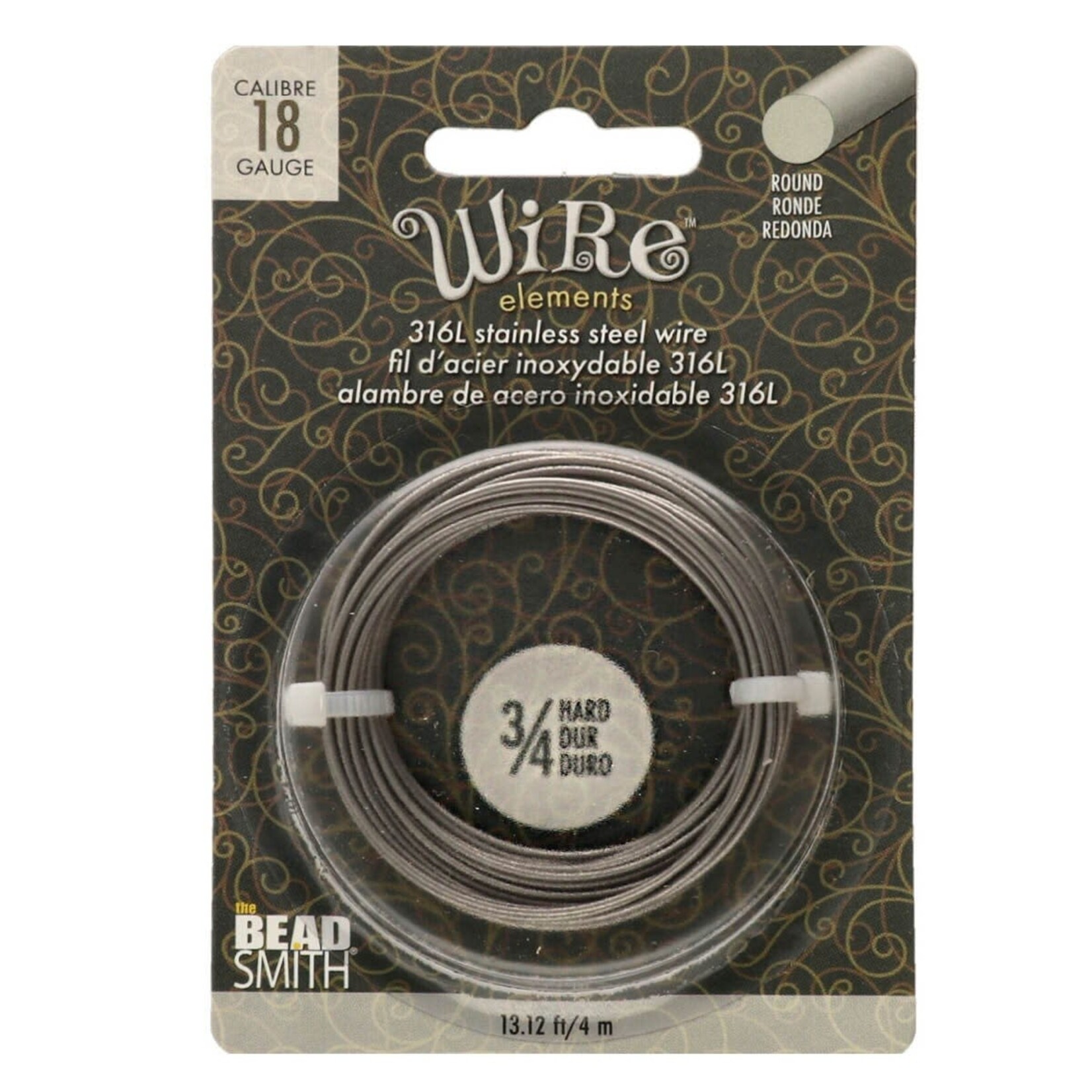 316L Stainless Steel 18ga Wire - 4 Meter Coil