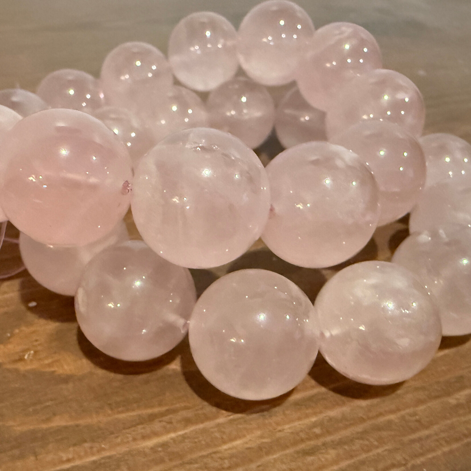 Rose Quartz 18mm Round Bead Strand