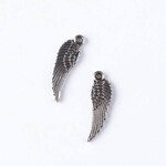 Pewter 5x16mm Small Wing Charm