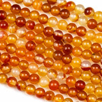 Carnelian  8mm Round Bead Strand