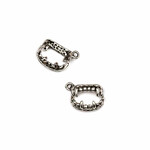 Pewter 12x19mm Vampire Teeth Charm
