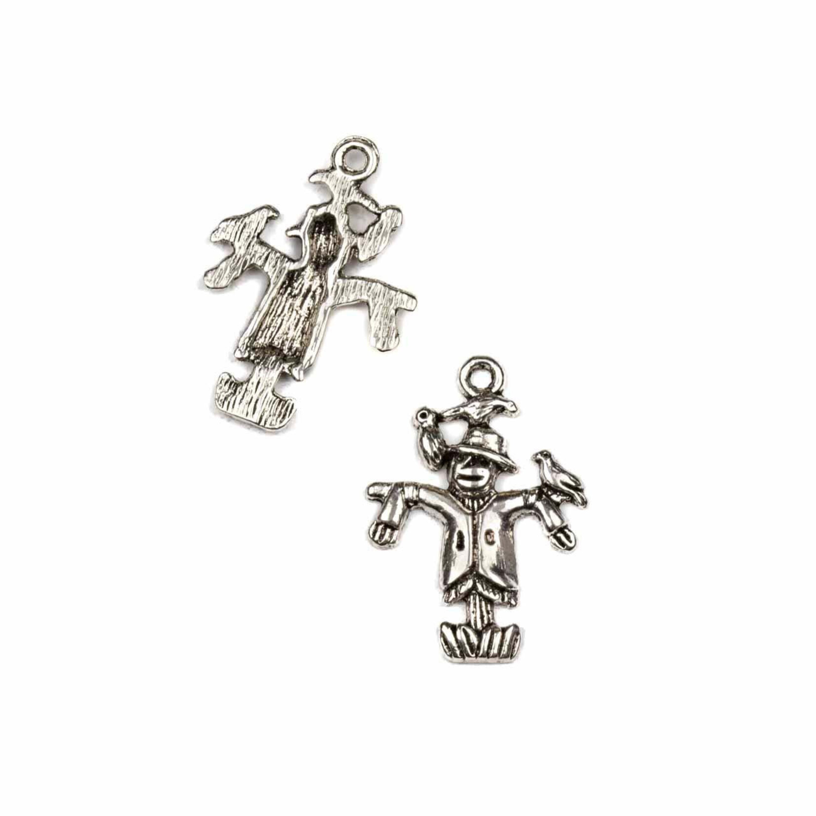 Pewter 17x25mm Scarecrow Charm