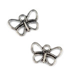 Pewter 11x16mm Butterfly Charm