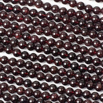 Garnet  6mm Round Bead Strand