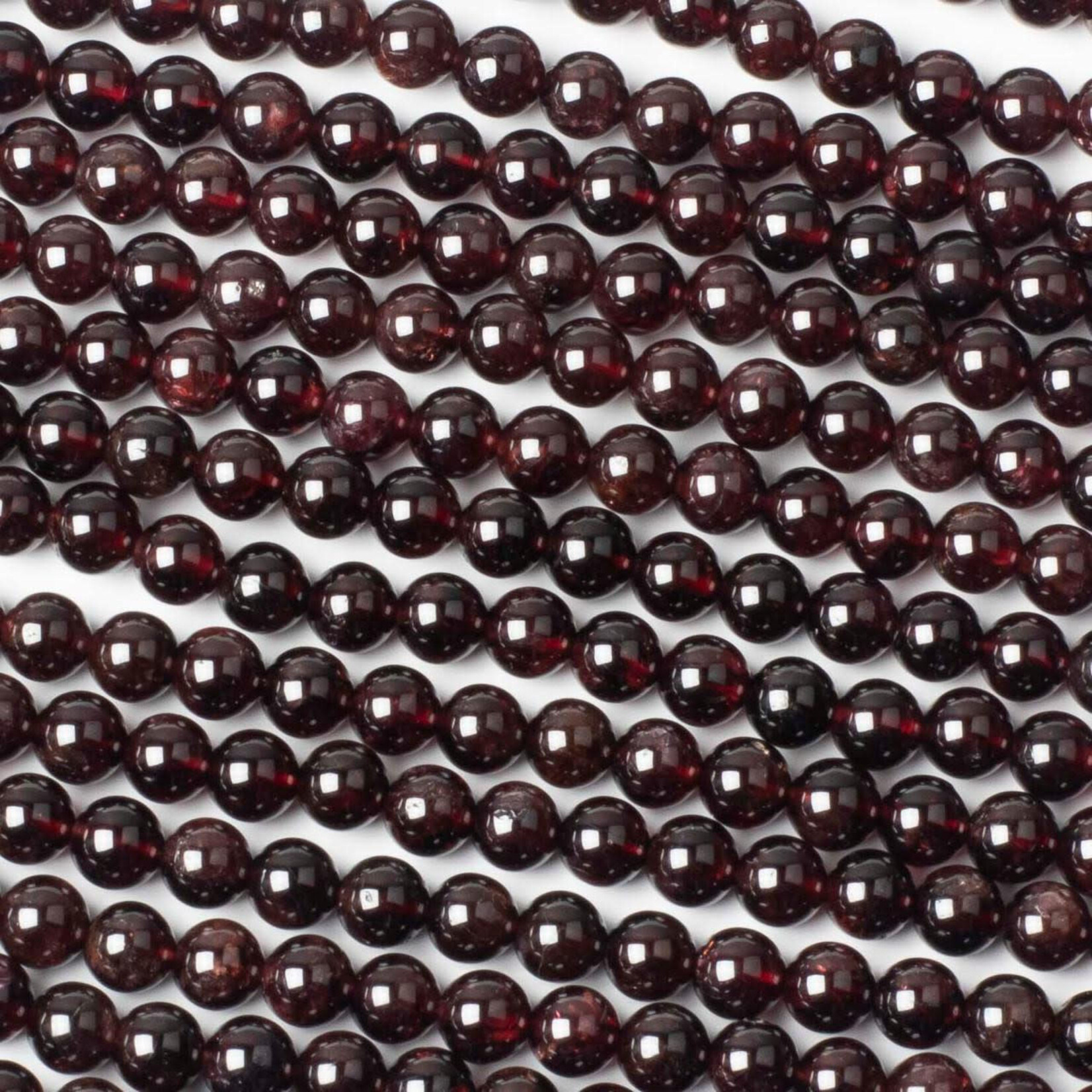 Garnet  6mm Round Bead Strand