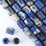 Sodalite 10x14mm Barrel Large Hole Bead Strand