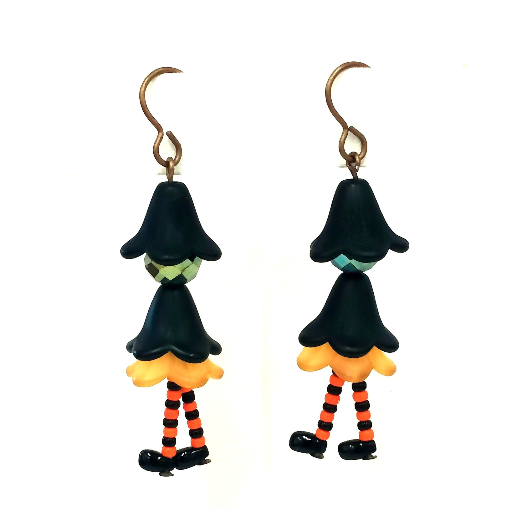 Merry Witch Orange Earring Kit