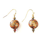 Bead Inspirations Cloisonne Gold Swirl Earring Kit