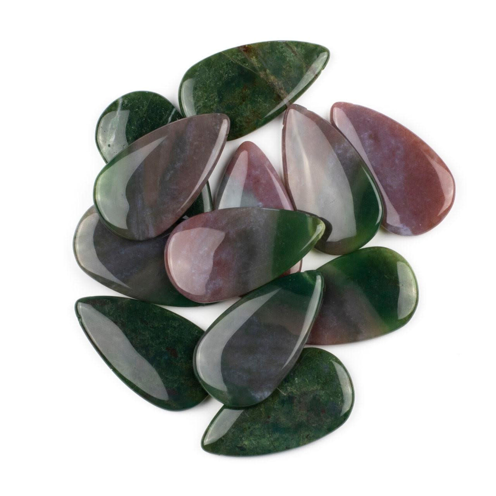 Fancy Jasper 24x44mm Top Side Drilled Teardrop Pendant
