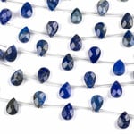 Lapis 7x10mm Top Drilled Faceted Teardrop Bead