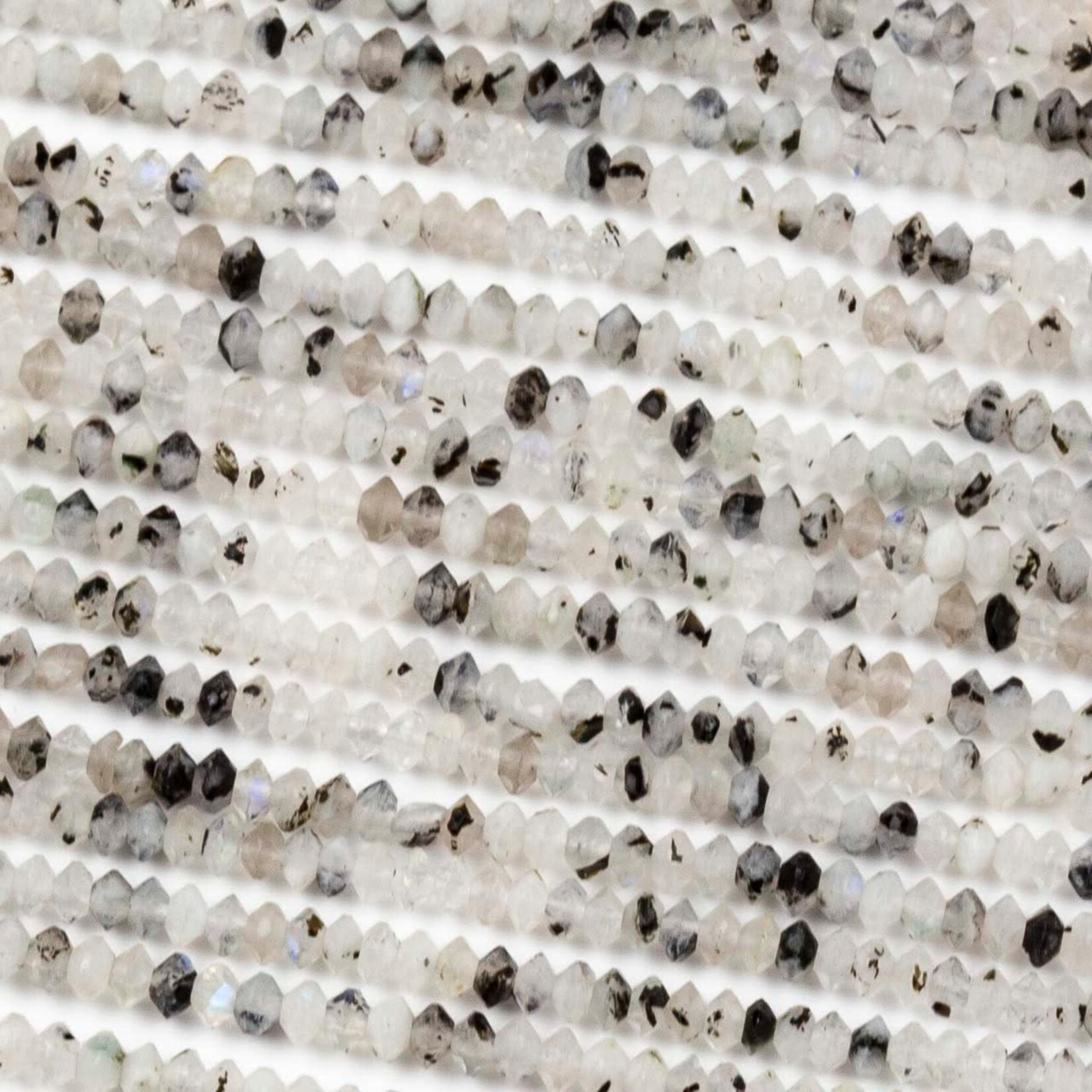 Rainbow Moonstone  2x3mm Saucer Bead Strand